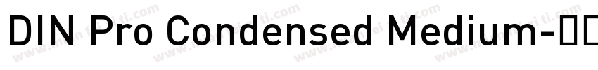 DIN Pro Condensed Medium字体转换